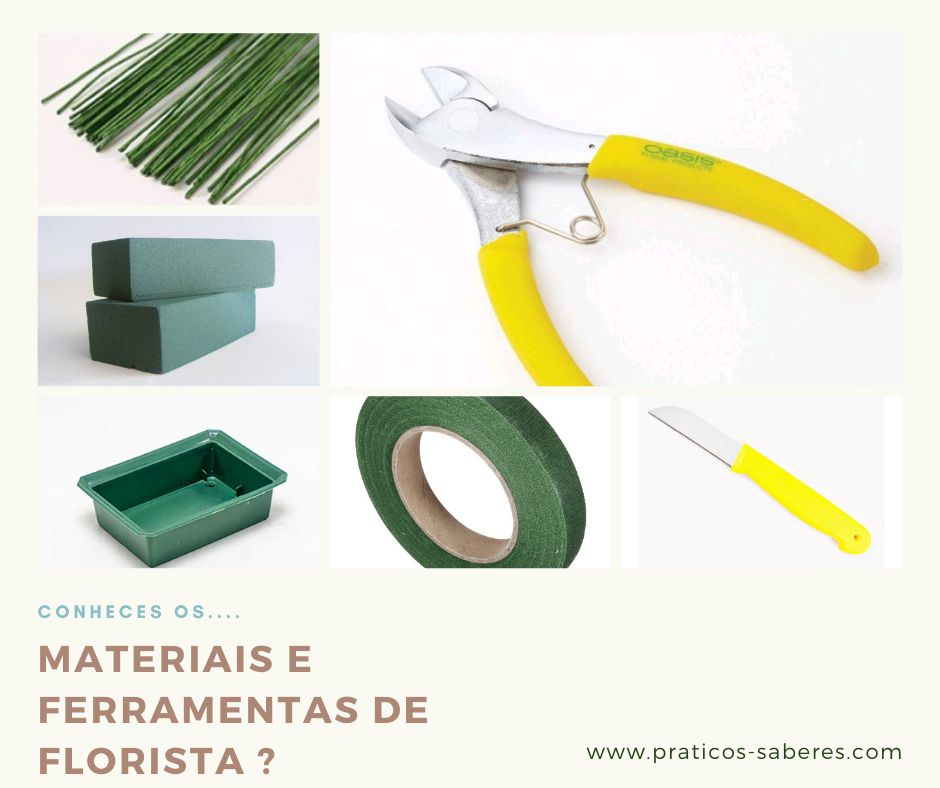Mini Curso Ferramentas e Materiais de florista